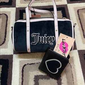 Juicy Couture Black and Pink Mini Bag